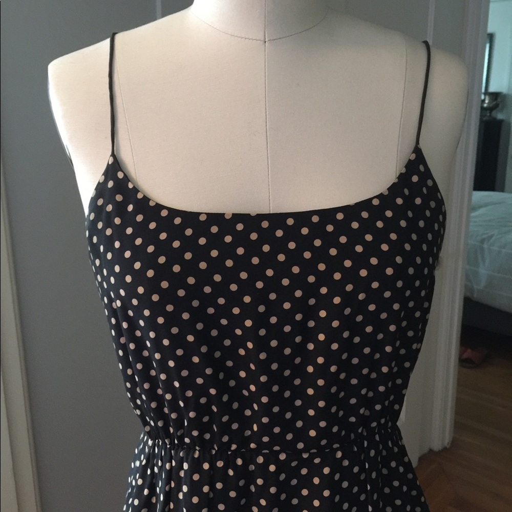 J Crew dotted silk dress